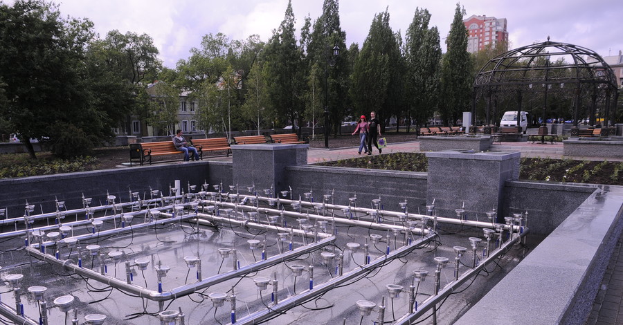 В центре Донецка забьет обновленный фонтан