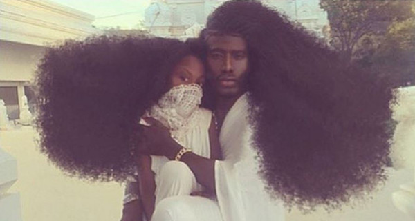 Отец и дочь покоряют фэшн-индустрию благодаря огромной копне волос