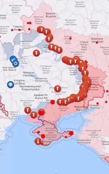 Мапа бойових дій в Україні: 28.02.2024