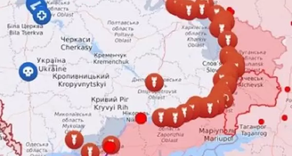 Карта боевых действий в Украине: 16.04.2024